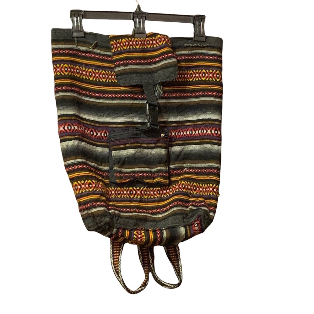 Boho Bag/Backpack with Multicolor Stripes